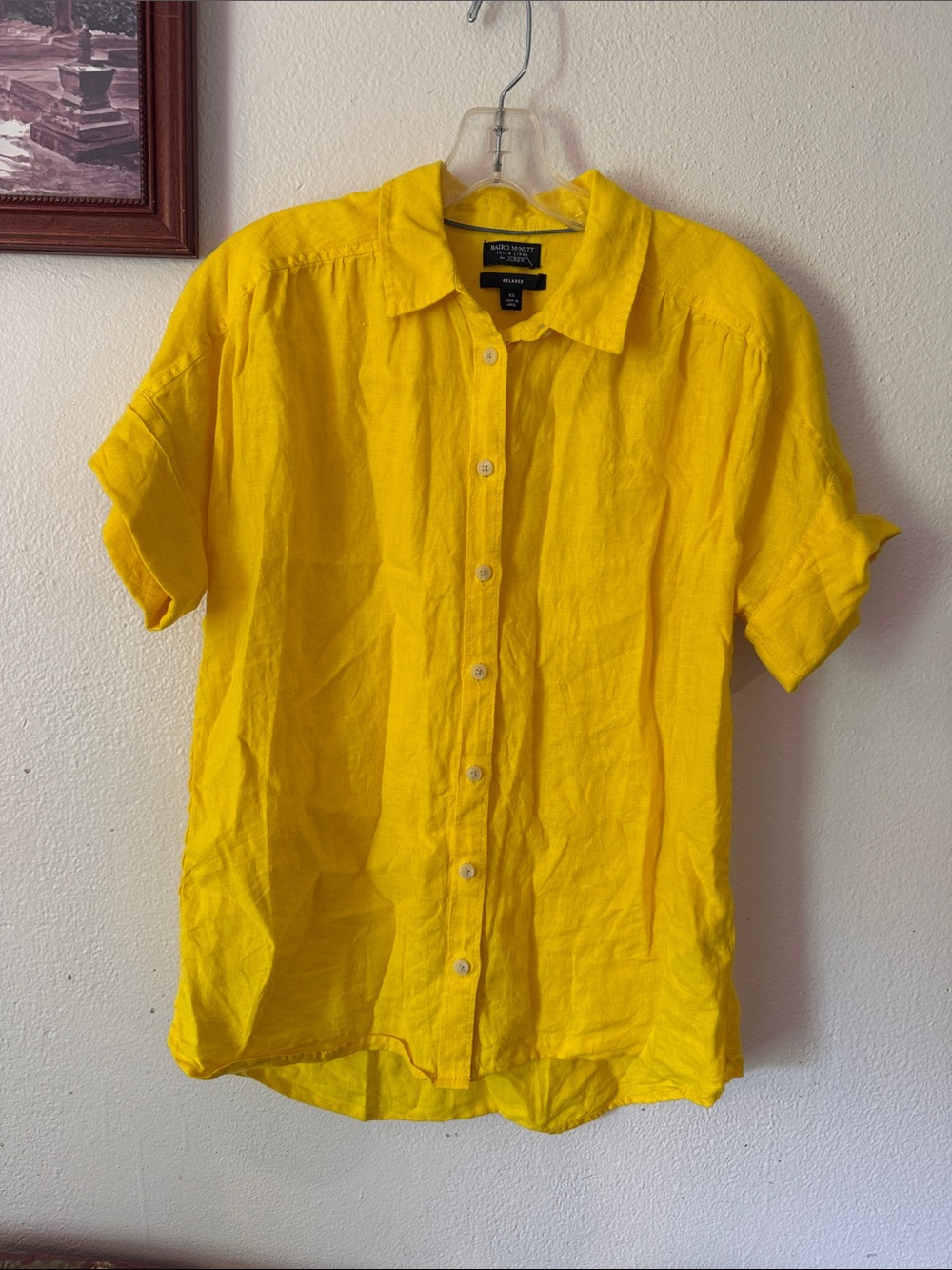 BAIRD MCNUTT FOR J CREW Irish linen button down shirt relaxed fit
